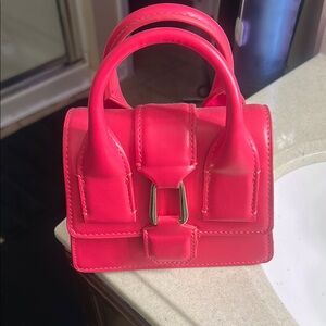 Zara Pink Mini Bag with Structured Design
